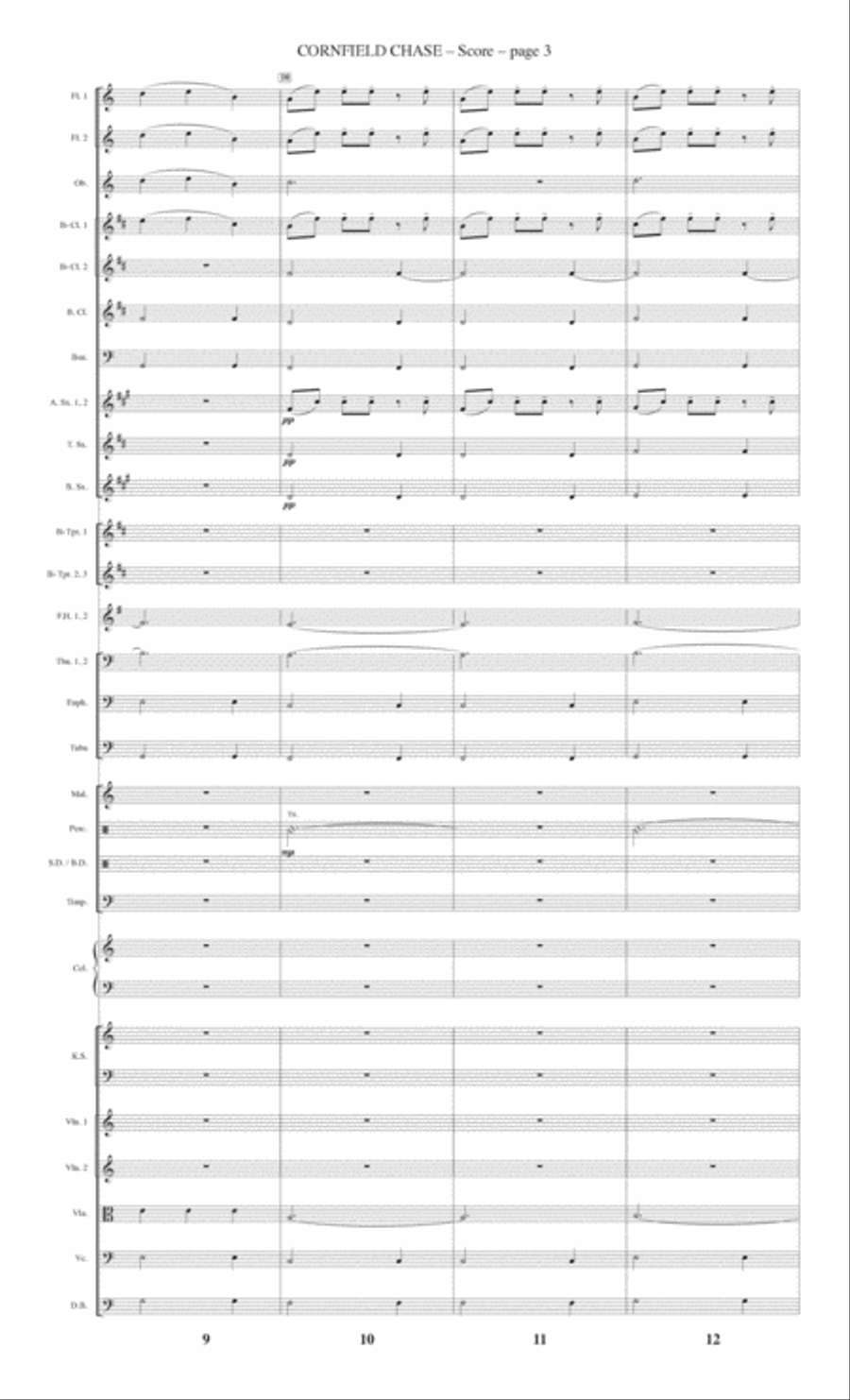 Cornfield Chase Concert Band scores gallery preview page 3