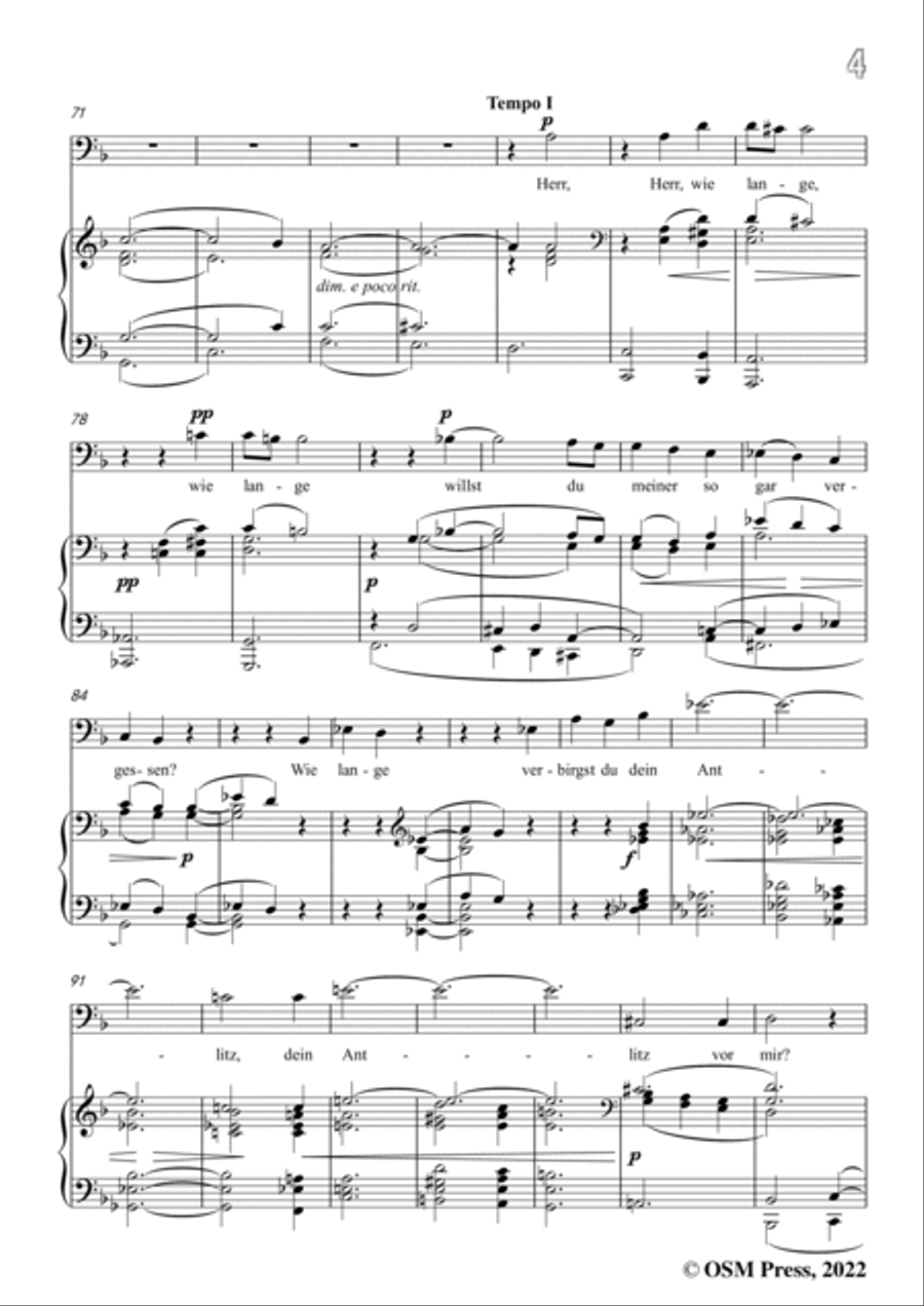 Jenner-Der 13,Psalm,in F Major,Op.9 No.1 Voice scores gallery preview page 5