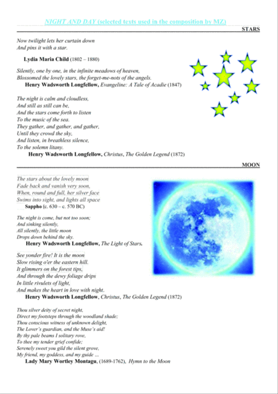 NIGHT AND DAY for SATB choir and Strings image number null