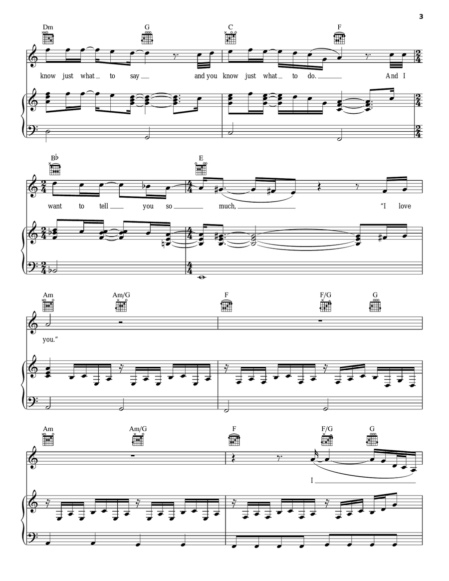 Hello Hello Piano, Vocal, Guitar scores gallery preview page 3