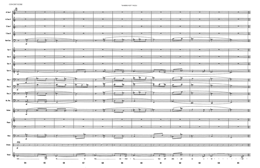 Whisper Not Jazz Ensemble scores gallery preview page 5
