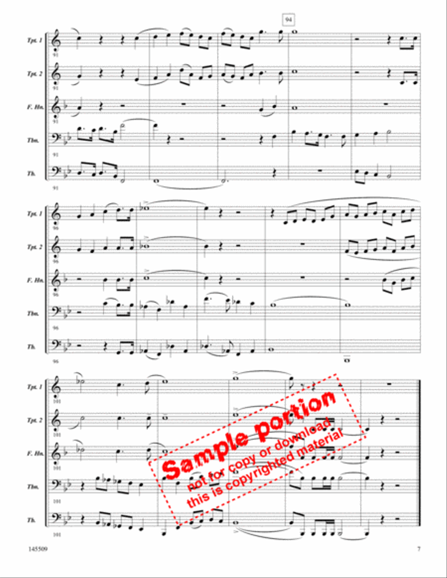 Christmas For Brass Brass Quintet scores gallery preview page 5