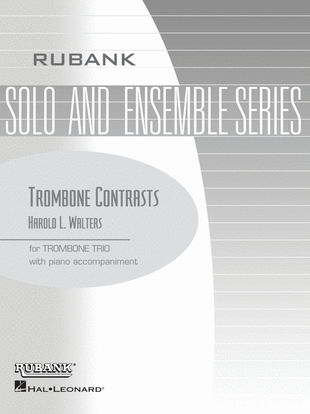 Trombone Contrasts - Trombone Trios With Piano