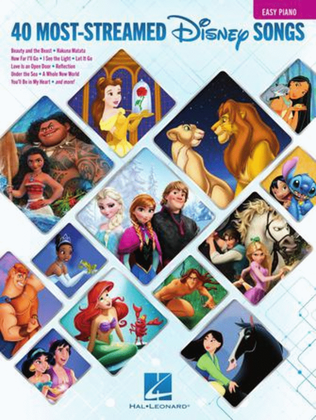 Book cover for The 40 Most-Streamed Disney Songs