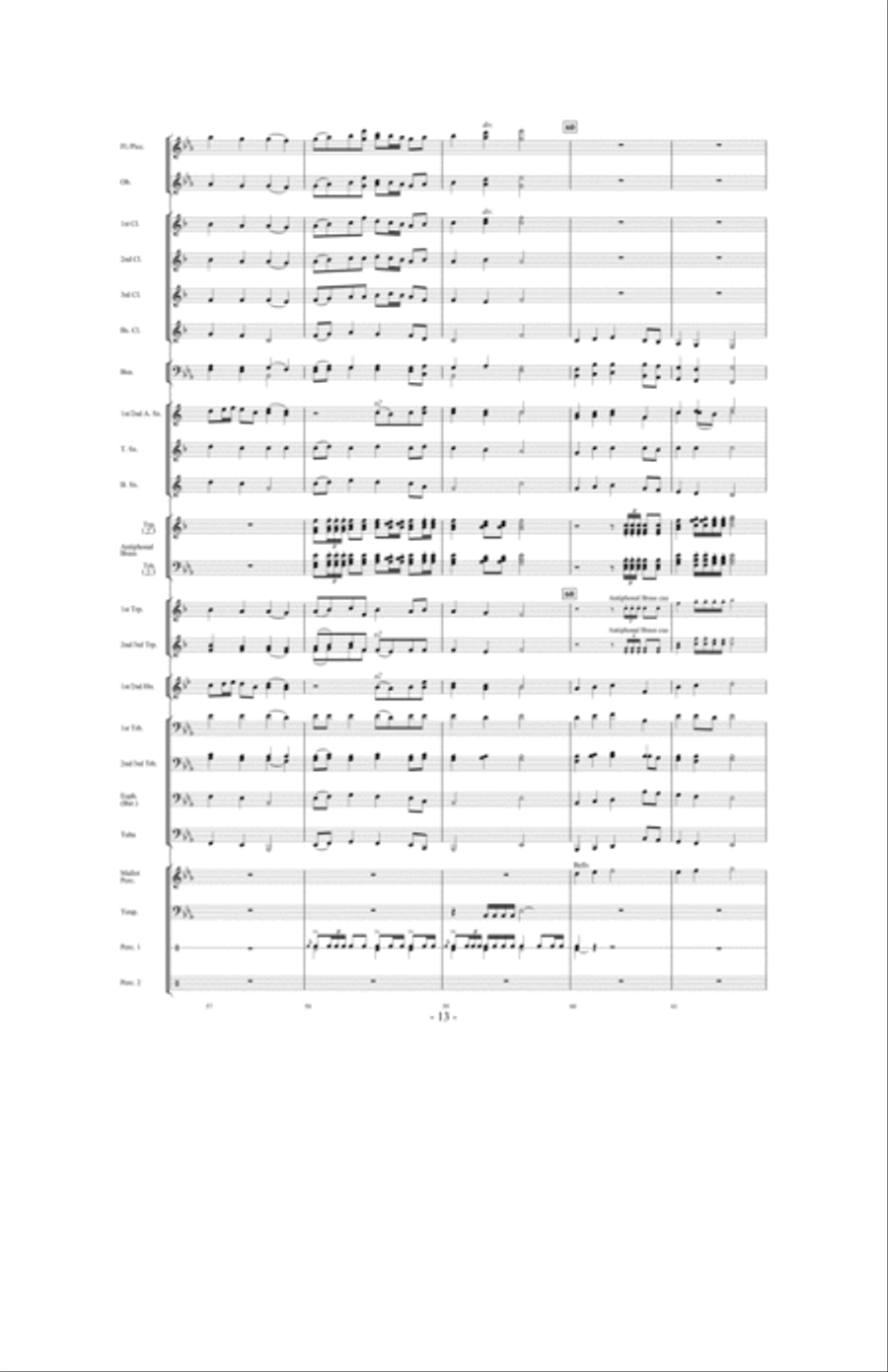 Raise Your Joys And Triumphs High Concert Band scores gallery preview page 12