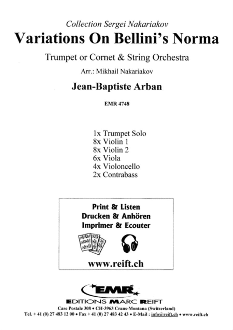 Variations On Bellini's Norma String Orchestra scores gallery preview page 2