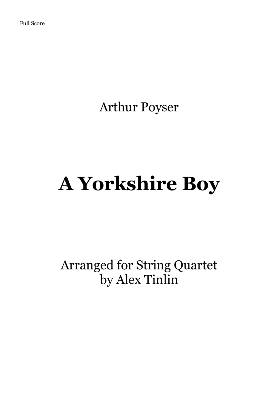 A Yorkshire Boy String Quartet scores gallery preview page 1