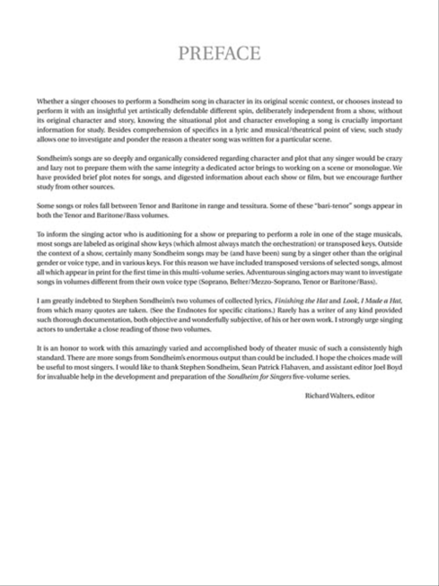 Sondheim for Singers Baritone Voice scores gallery preview page 5
