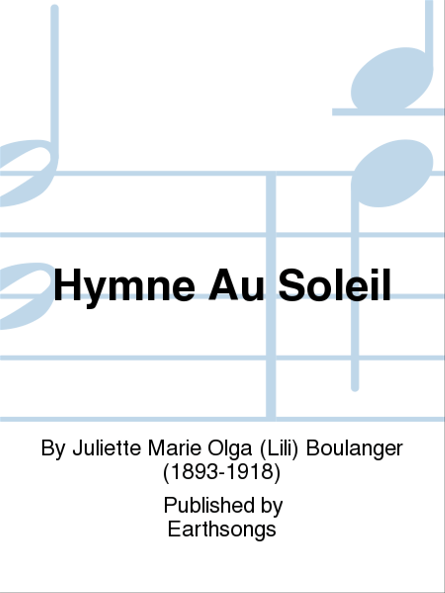 hymne au soleil Choir scores gallery preview page 1