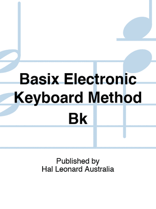 Basix Electronic Keyboard Method Bk