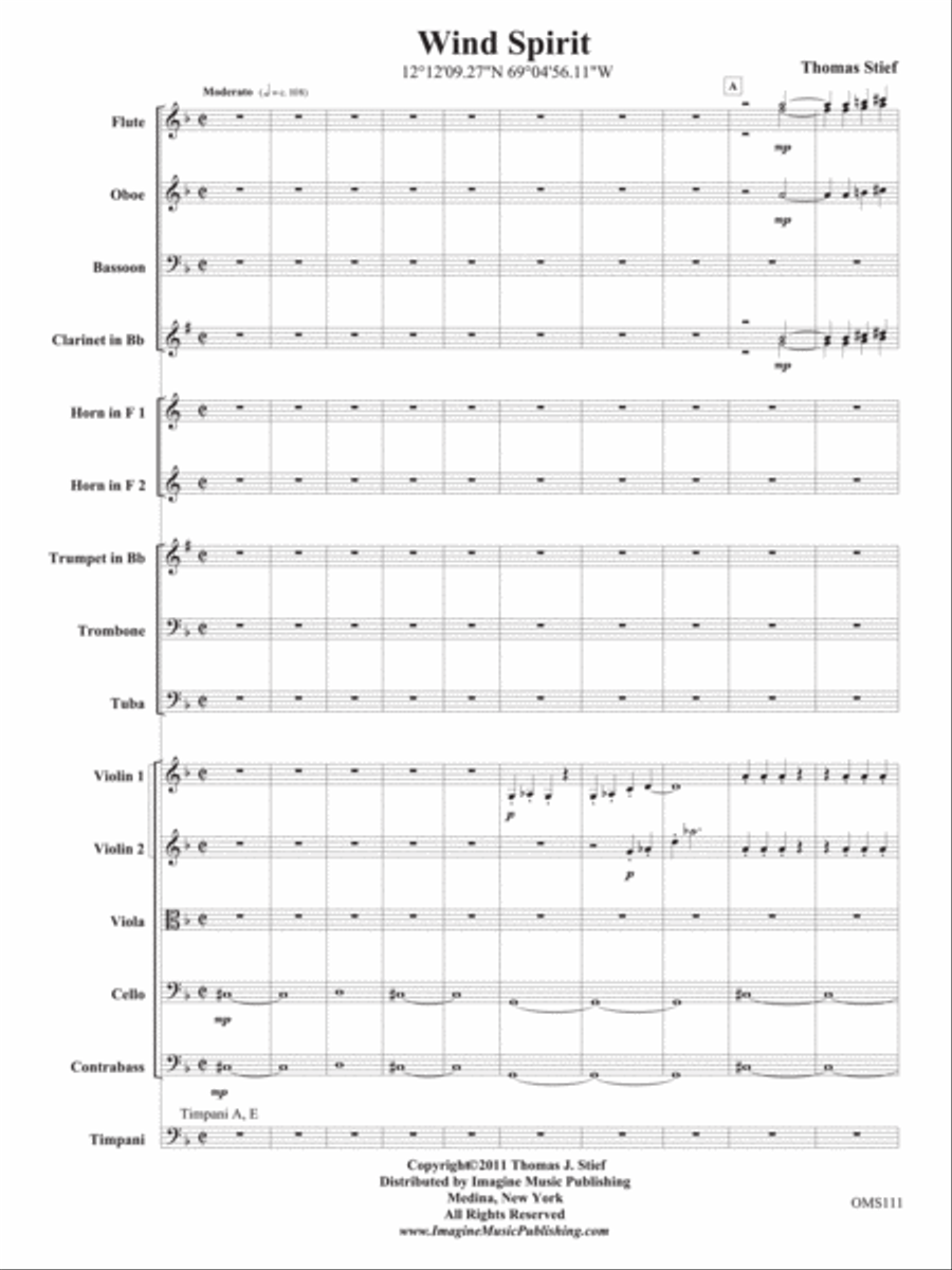 Wind Spirit Wind Spirit Full Orchestra scores gallery preview page 2