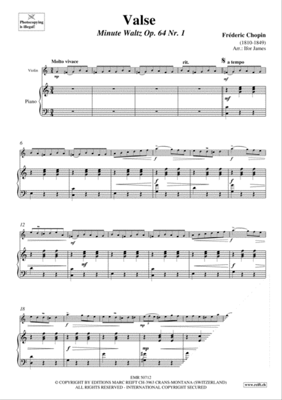 Valse Violin Solo scores gallery preview page 4