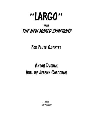 Book cover for Largo from The New World Symphony for Flute Quartet