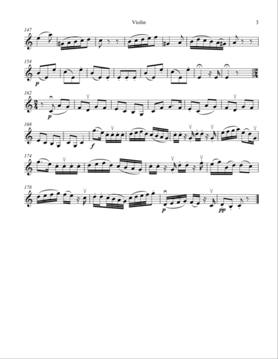 Duo #1, Op. 1 Movement 2 in C Major String Duet scores gallery preview page 6