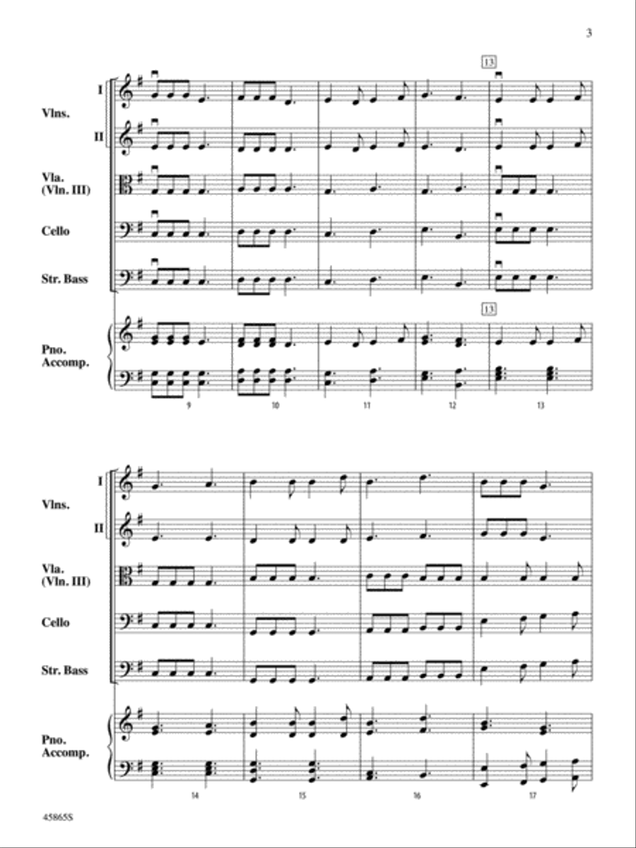 Pieces of Eight: Score String Orchestra scores gallery preview page 3