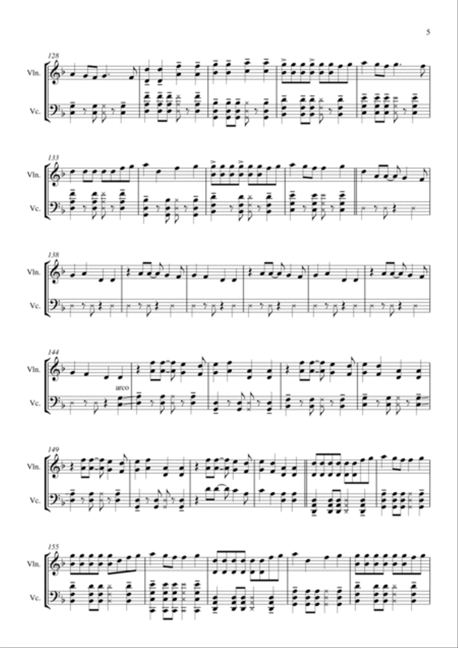 Shape Of You String Duet scores gallery preview page 6