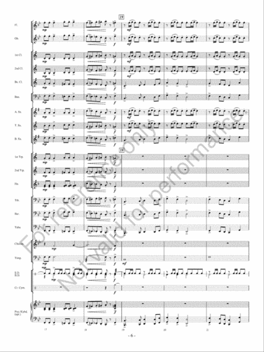Chimes Of Freedom Chimes Of Freedom Concert Band scores gallery preview page 7