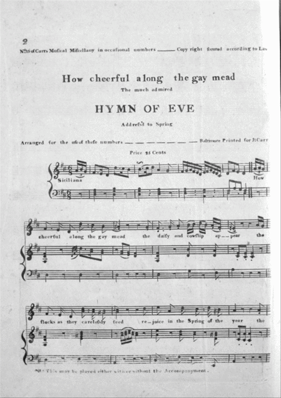 How cheerful along the gay mead Voice scores gallery preview page 1