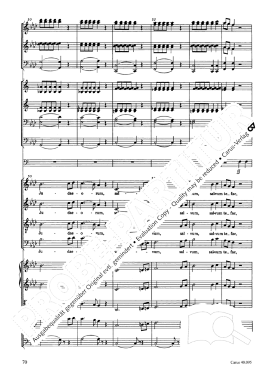 The Seven Words (Die Sieben Worte) 4-Part scores gallery preview page 85