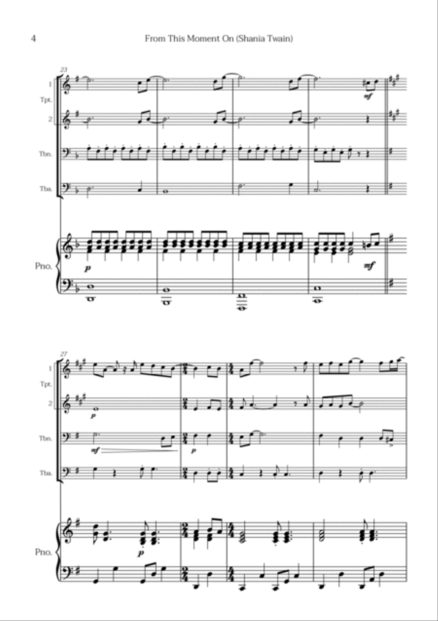 From This Moment On Trombone scores gallery preview page 4