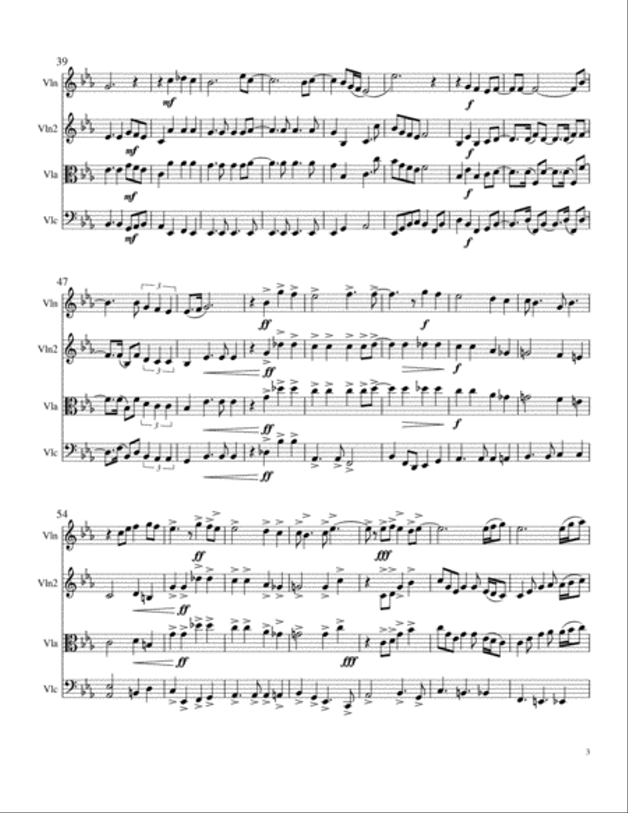 Bridge Over Troubled Water String Trio scores gallery preview page 3
