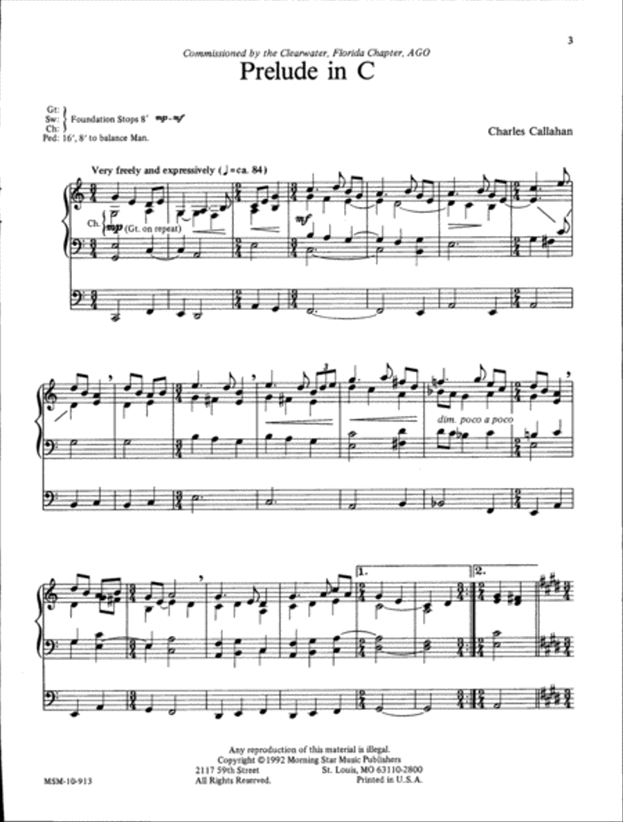 Prelude in C Organ scores gallery preview page 2