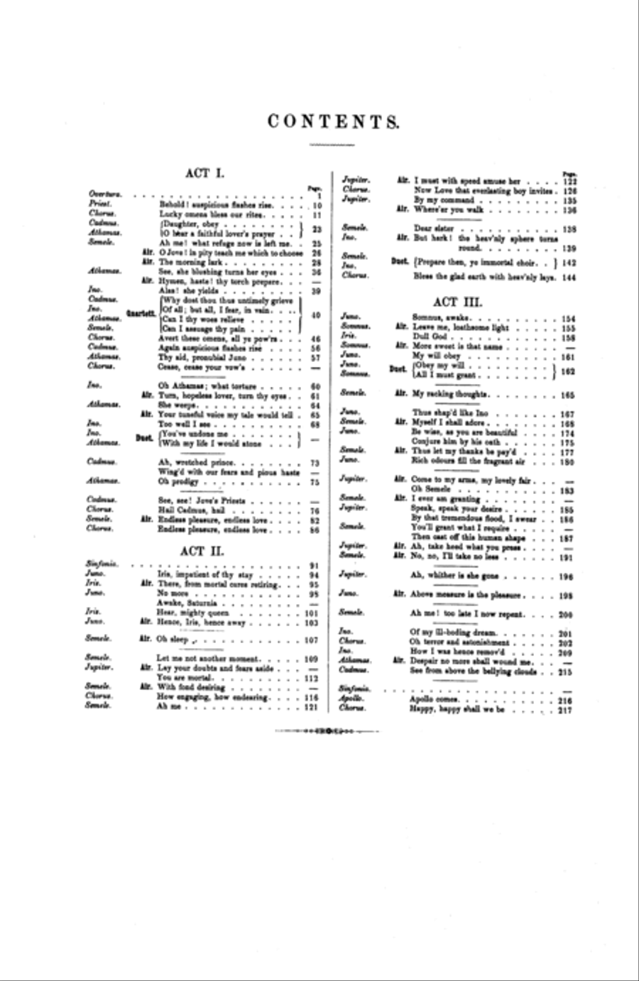 Semele (1744) Choir scores gallery preview page 5