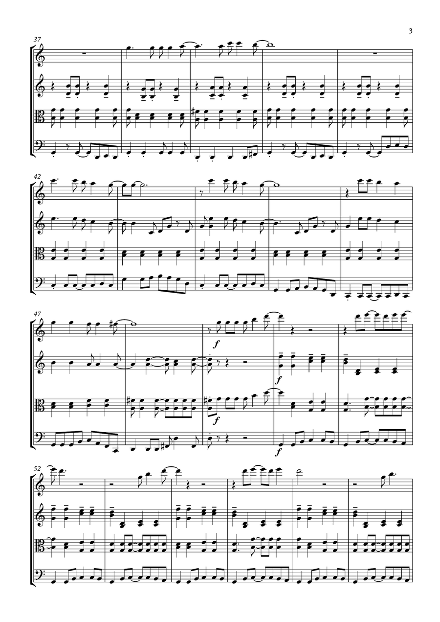 I'm A Believer String Quartet scores gallery preview page 3