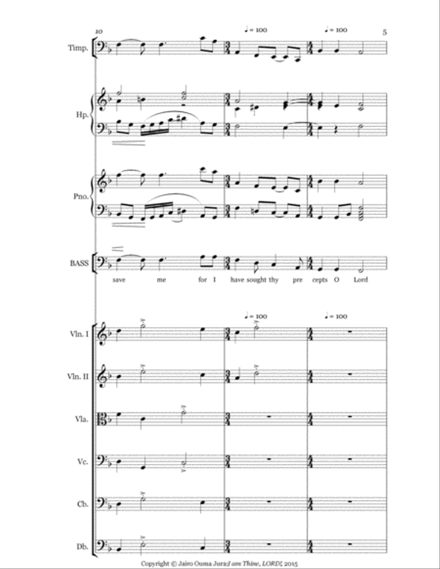 I am Thine, LORD 4-Part scores gallery preview page 5