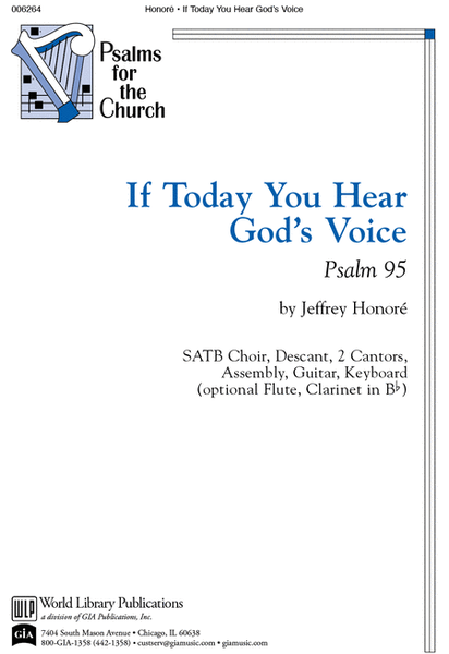 If Today You Hear God's Voice