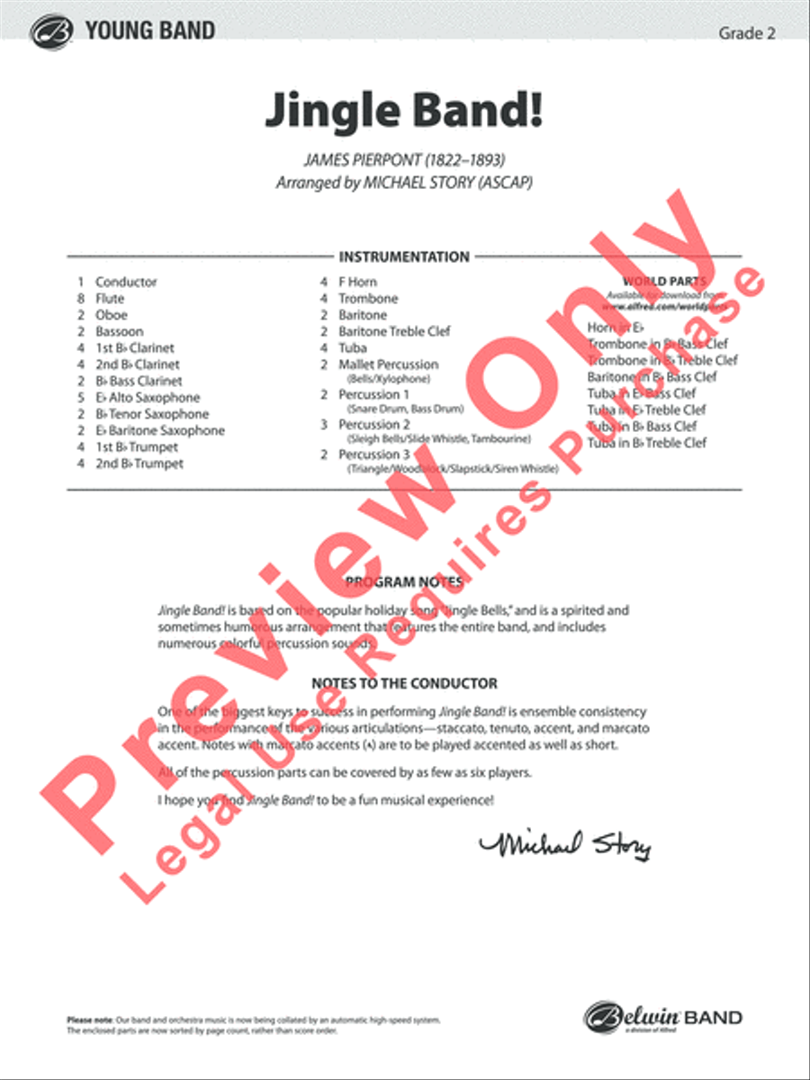 Jingle Band! Concert Band scores gallery preview page 2