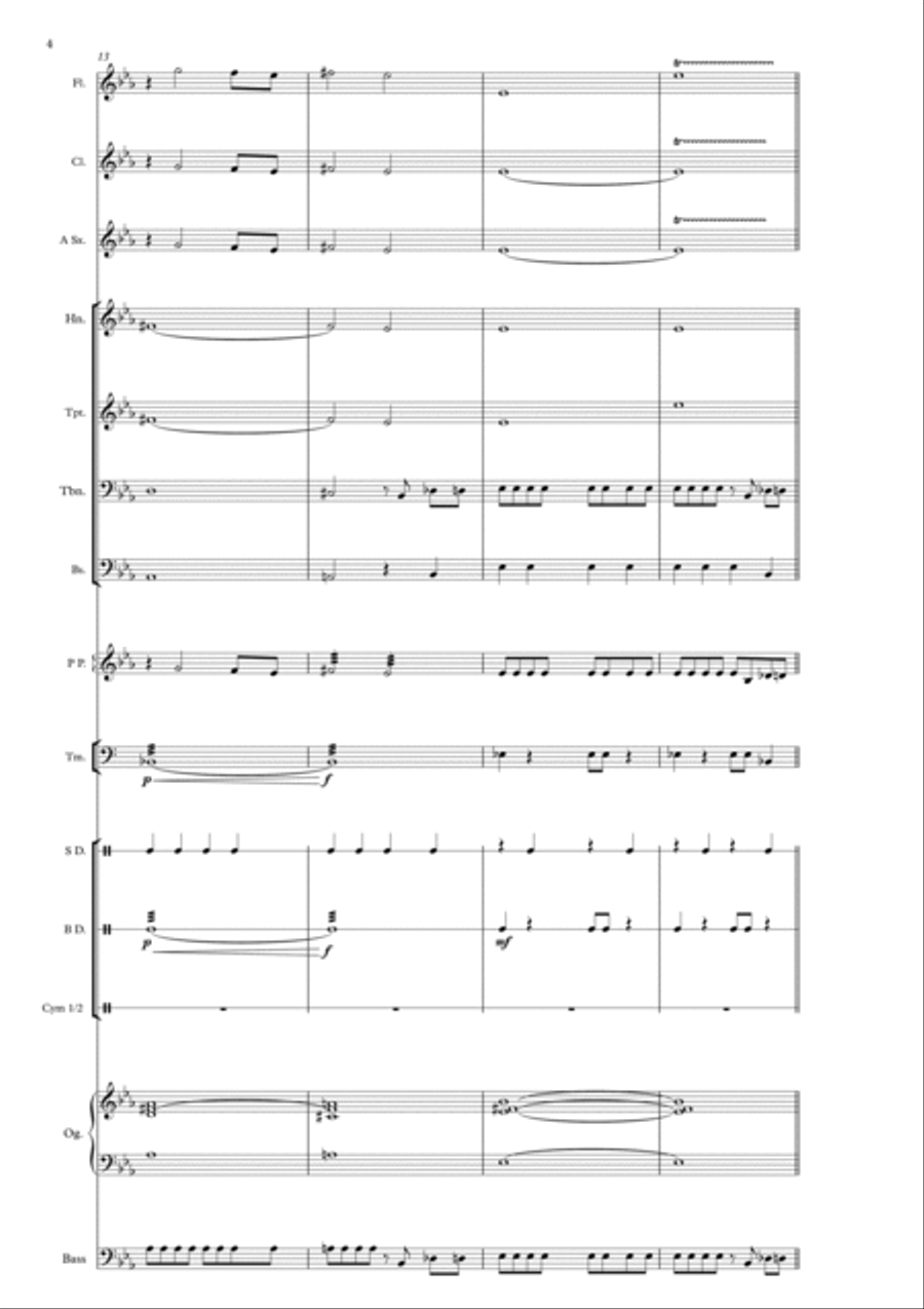 Smoke On The Water Concert Band scores gallery preview page 4