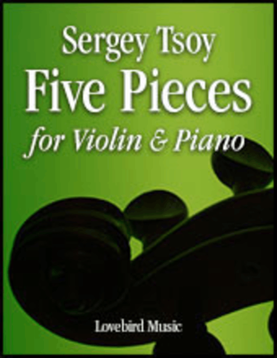 Five Pieces for Violin & Piano Violin Solo scores gallery preview page 1