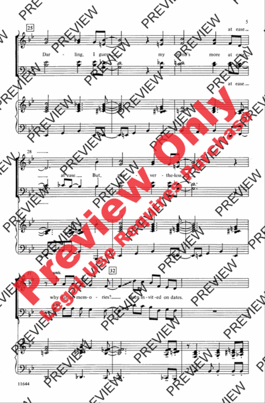 Don't Get Around Much Anymore 4-Part scores gallery preview page 5