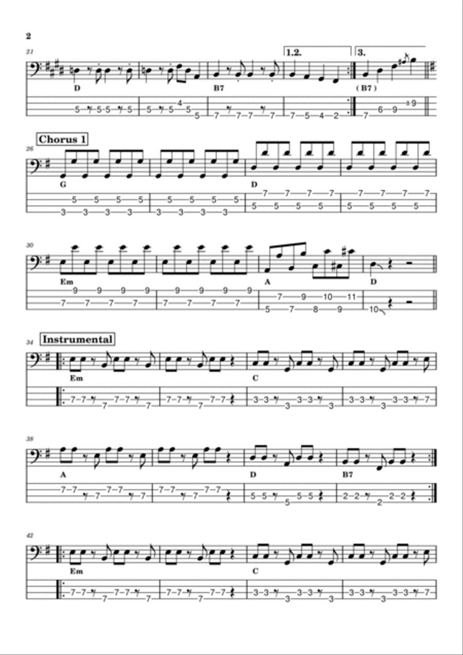 Atomic Guitar Tablature scores gallery preview page 2