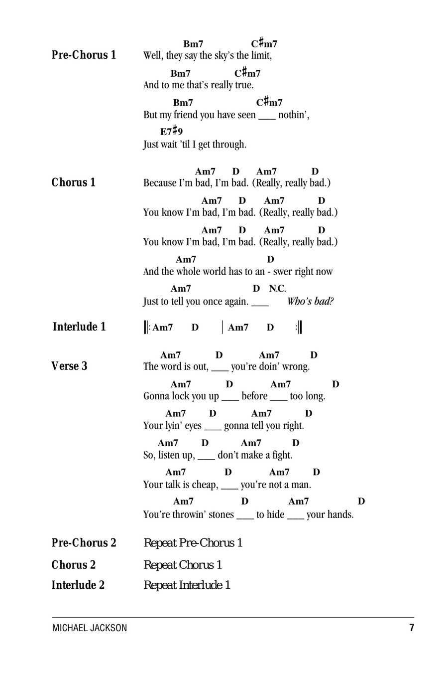 Bad Bad Acoustic Guitar scores gallery preview page 2