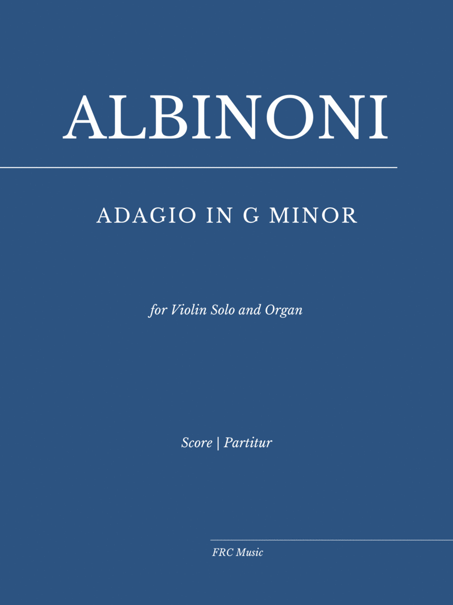 Adagio in G Minor (for Violin Solo and Organ accompaniment) image number null