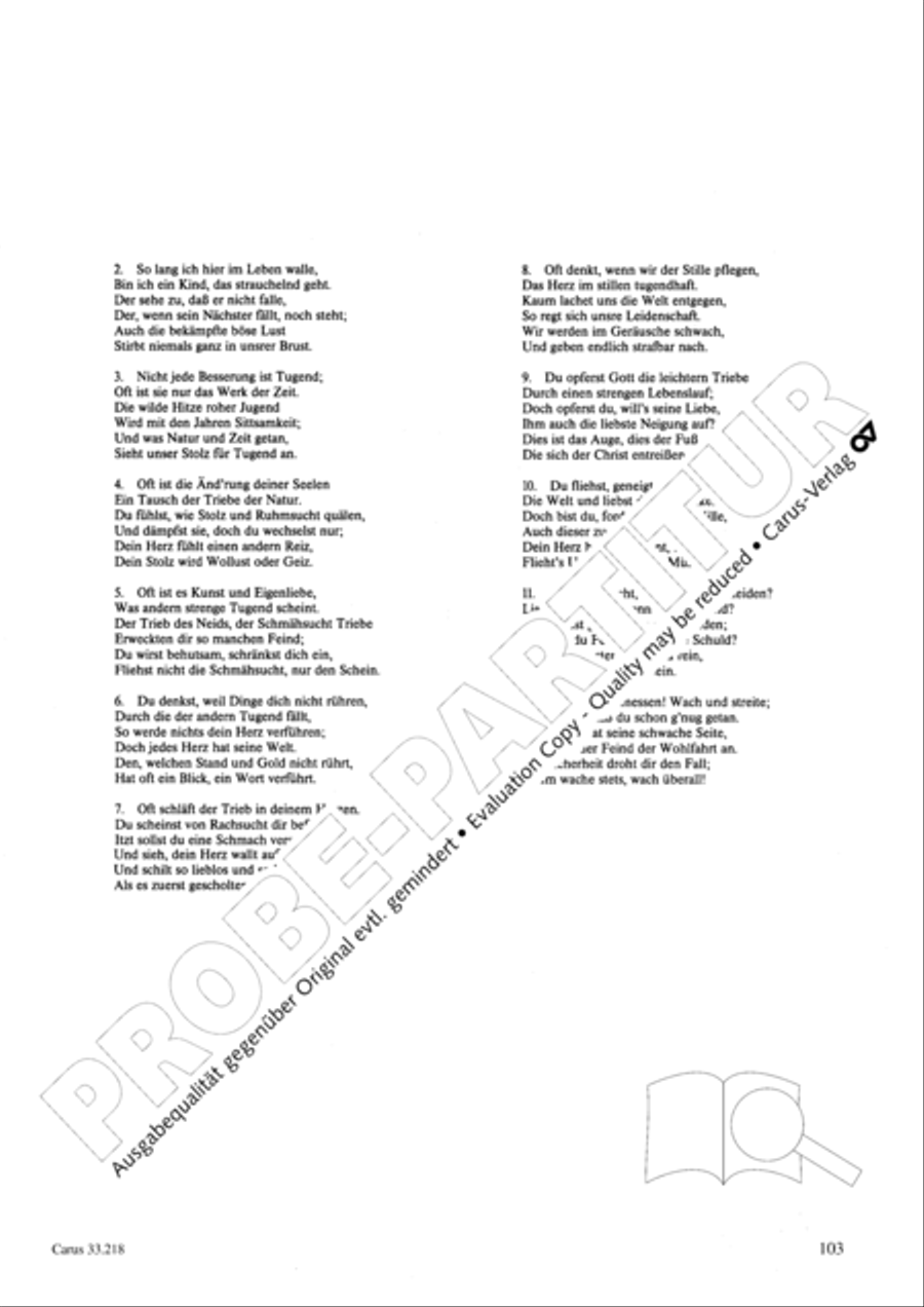 Geistliche Oden und Lieder (Gellert) Collection / Songbook scores gallery preview page 98