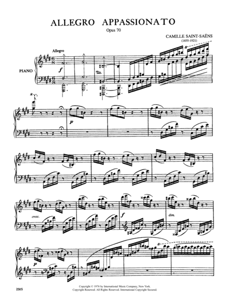 Allegro Appassionato, Opus 70
