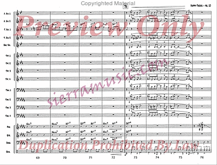 Happy Faces Jazz Ensemble scores gallery preview page 11