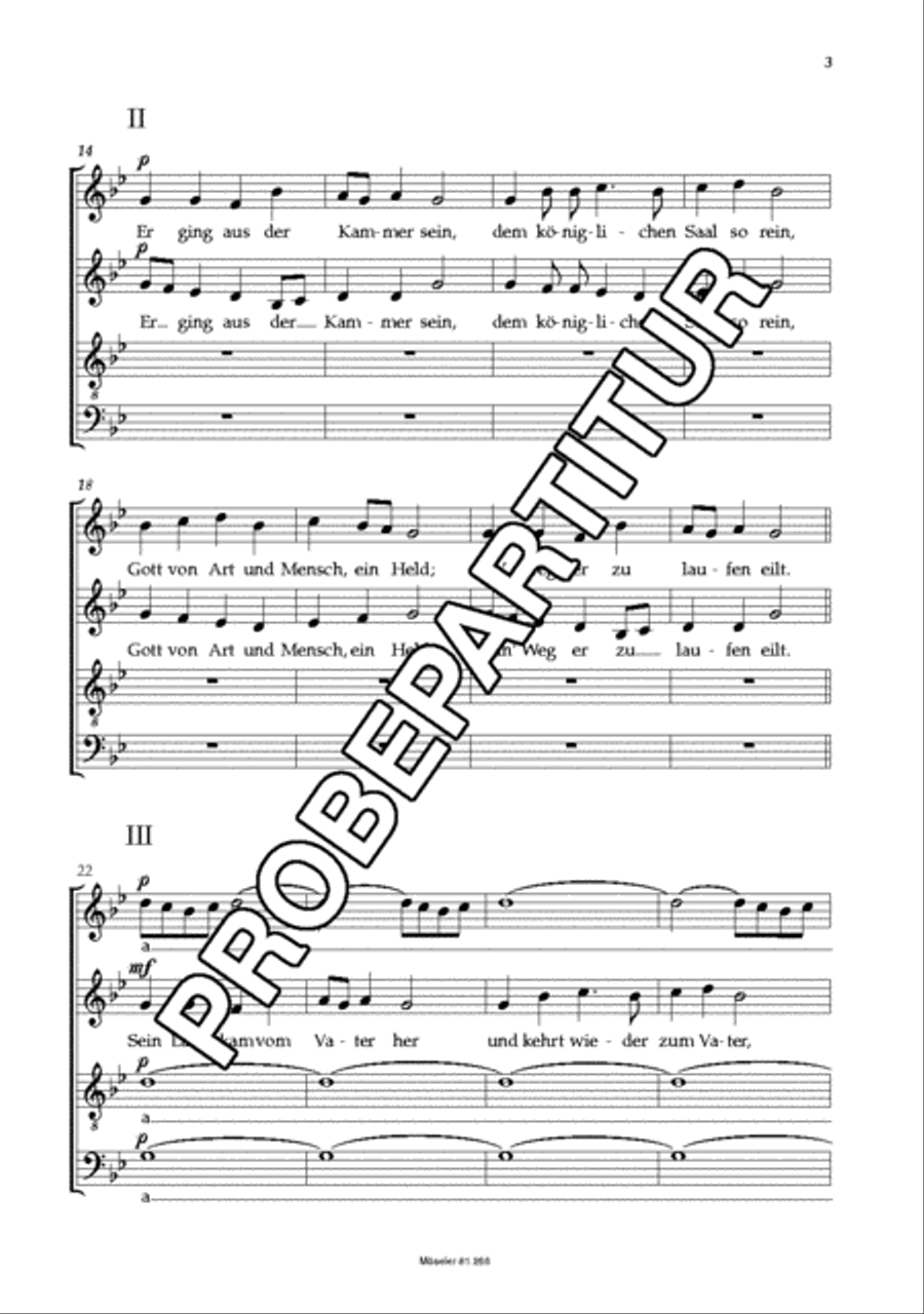 Nun komm der Heiden Heiland Wk 323 4-Part scores gallery preview page 4