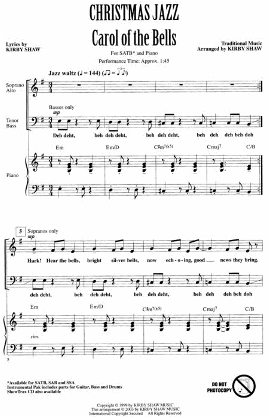 Christmas Jazz (Collection) 4-Part scores gallery preview page 2