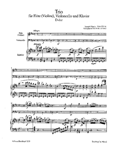 Piano Trio in D major Hob XV:16