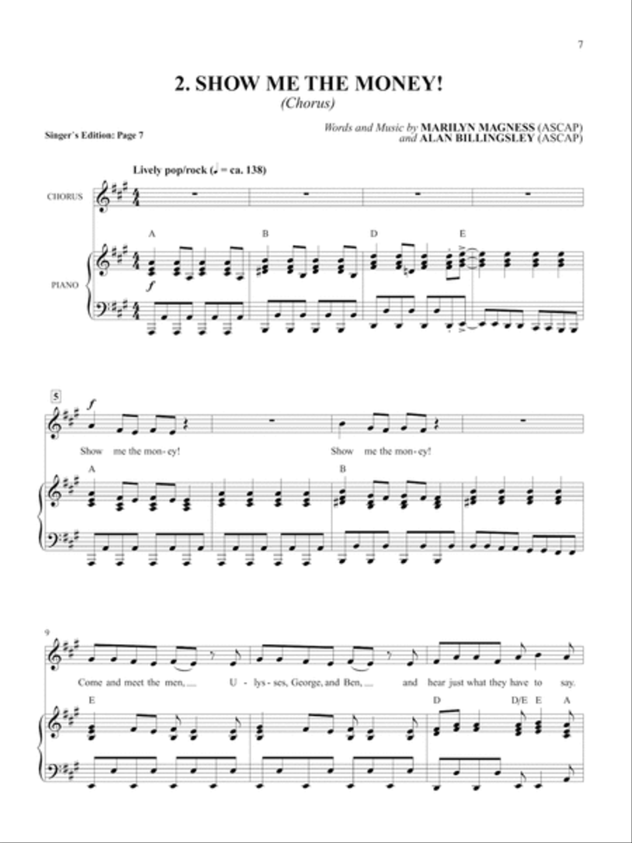 Show Me the Money! Choir scores gallery preview page 3