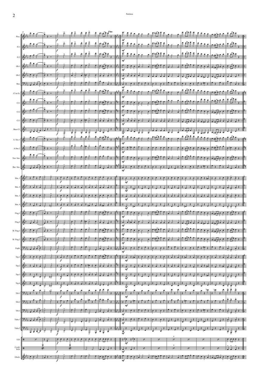 Klapka March Concert Band scores gallery preview page 4
