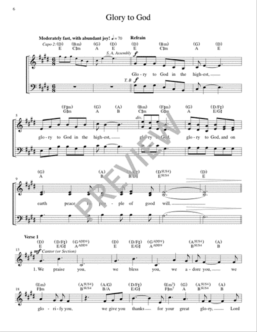 The Glendalough Mass - Guitar edition Guitar scores gallery preview page 7