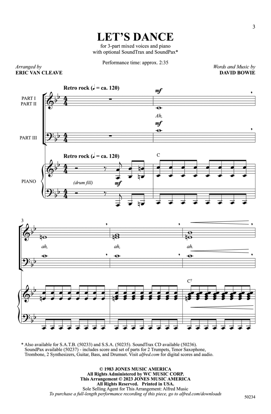 Let's Dance Let's Dance Choir scores gallery preview page 1