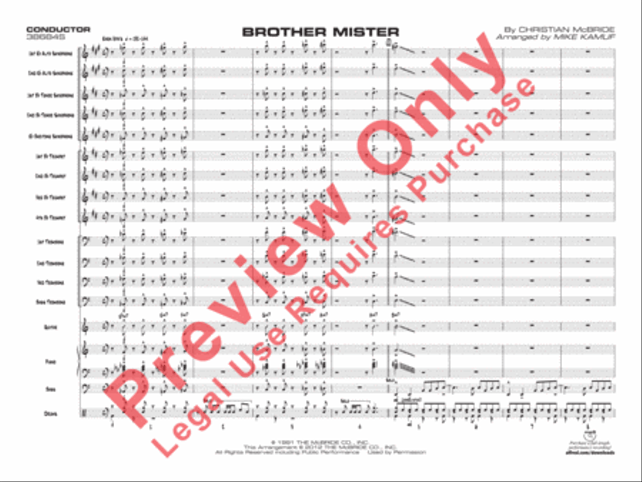 Brother Mister Jazz Ensemble scores gallery preview page 24