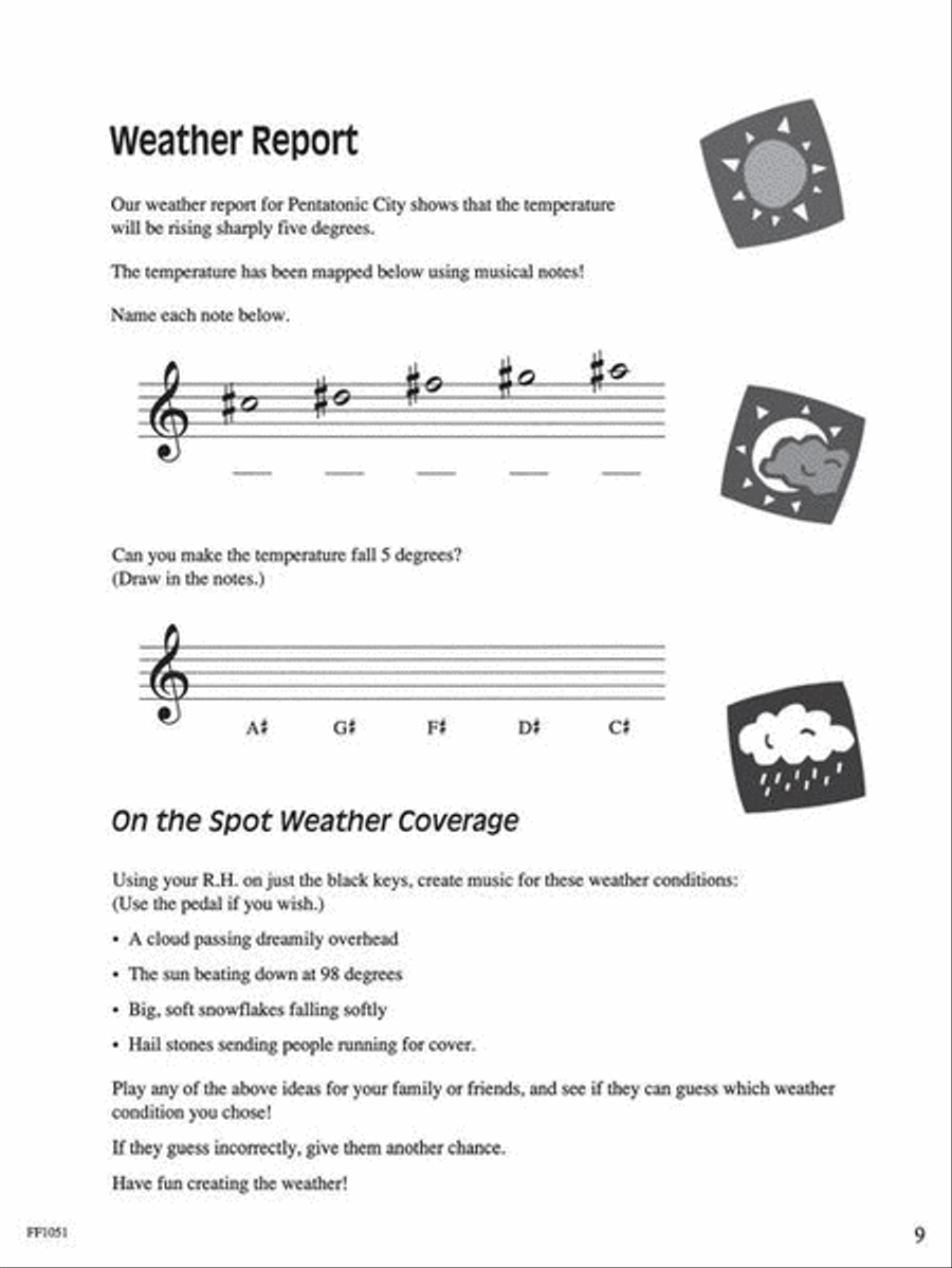 Discover Beginning Improvisation Piano Method scores gallery preview page 4