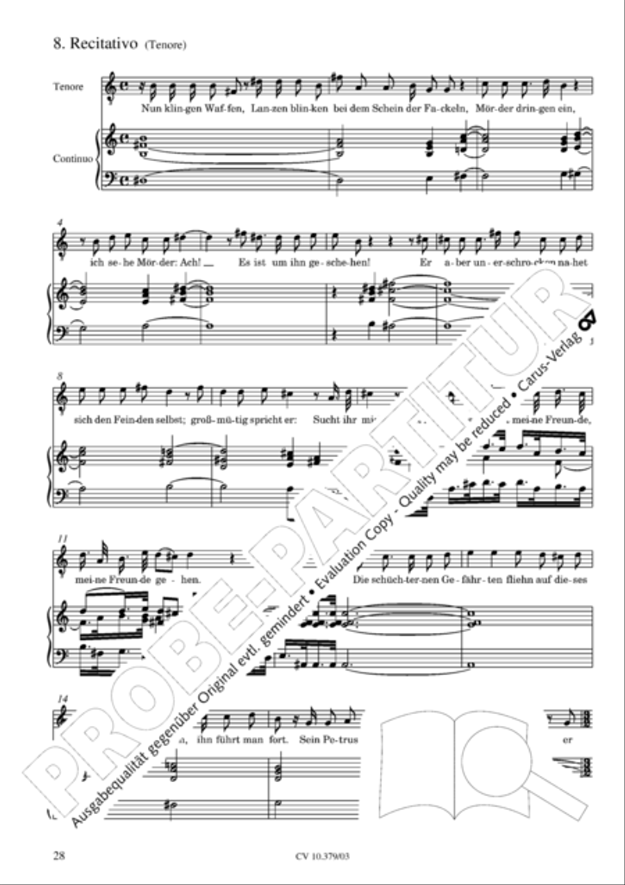 Der Tod Jesu 4-Part scores gallery preview page 29
